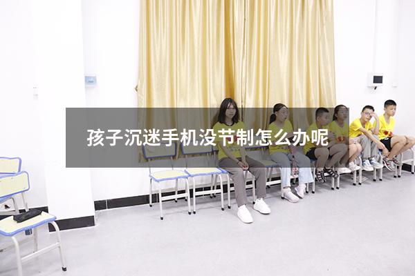 孩子沉迷手机没节制怎么办呢