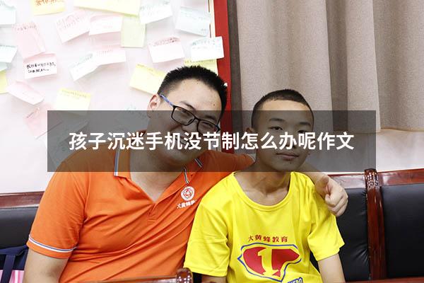 孩子沉迷手机没节制怎么办呢作文