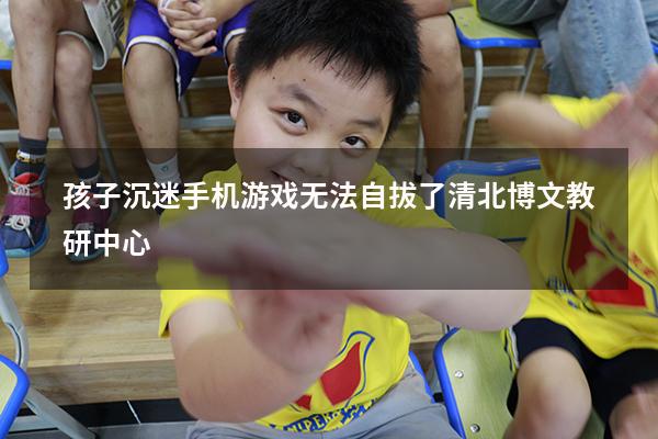 孩子沉迷手机游戏无法自拔了清北博文教研中心