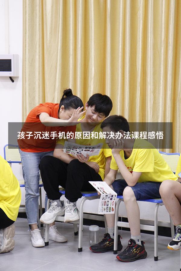 孩子沉迷手机的原因和解决办法课程感悟