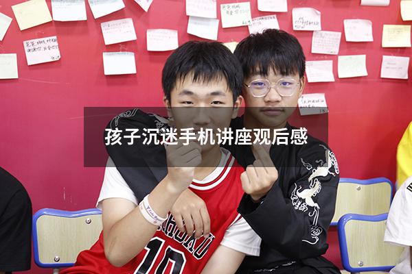 孩子沉迷手机讲座观后感