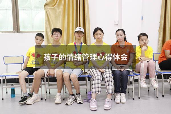 孩子的情绪管理心得体会