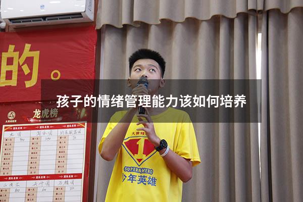 孩子的情绪管理能力该如何培养