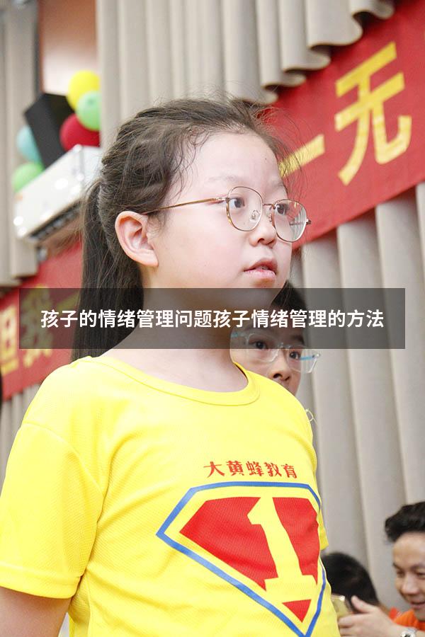 孩子的情绪管理问题（孩子情绪管理的方法）