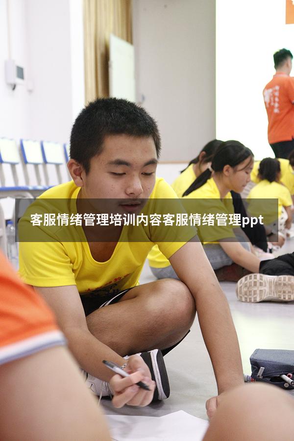 客服情绪管理培训内容（客服情绪管理ppt）