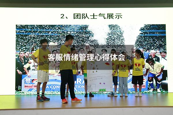 客服情绪管理心得体会
