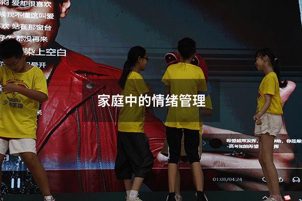 家庭中的情绪管理