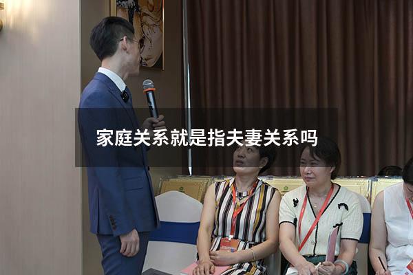 家庭关系就是指夫妻关系吗
