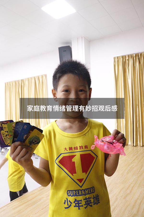 家庭教育情绪管理有妙招观后感