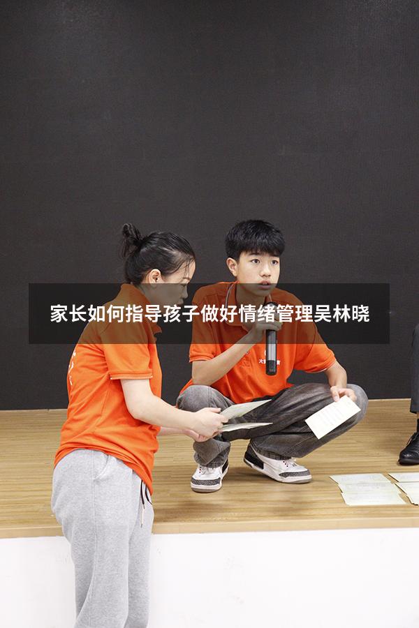家长如何指导孩子做好情绪管理吴林晓