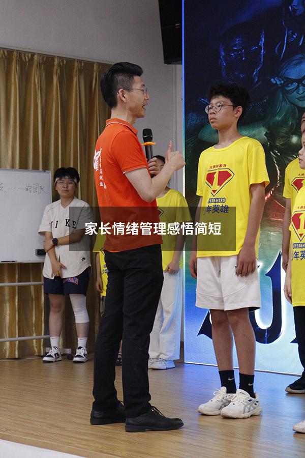 家长情绪管理感悟简短