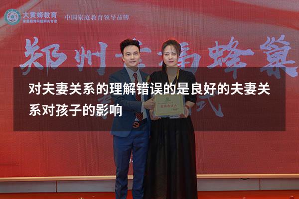 对夫妻关系的理解错误的是（良好的夫妻关系对孩子的影响）