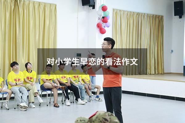 对小学生早恋的看法作文