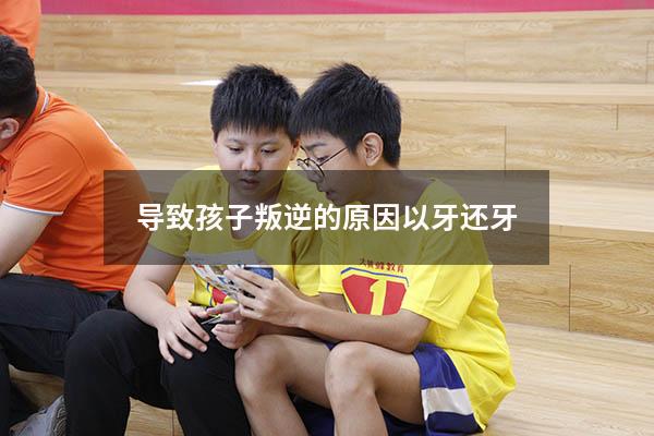导致孩子叛逆的原因以牙还牙