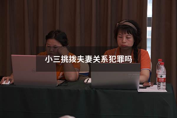 小三挑拨夫妻关系犯罪吗