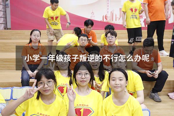 小学一年级孩子叛逆的不行怎么办呢