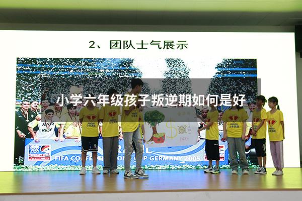小学六年级孩子叛逆期如何是好