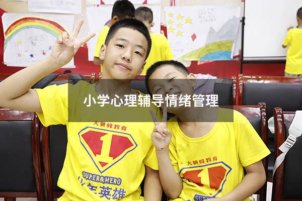 小学心理辅导情绪管理