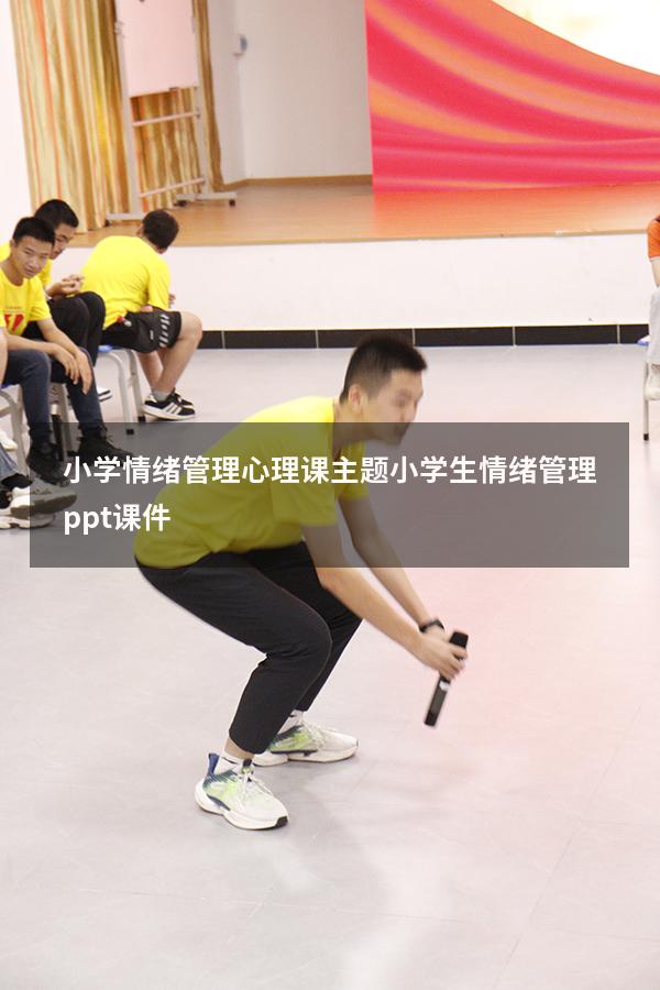 小学情绪管理心理课主题（小学生情绪管理ppt课件）