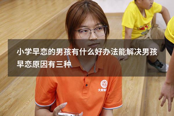 小学早恋的男孩有什么好办法能解决（男孩早恋原因有三种）
