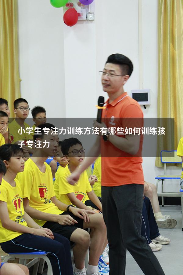 小学生专注力训练方法有哪些（如何训练孩子专注力）