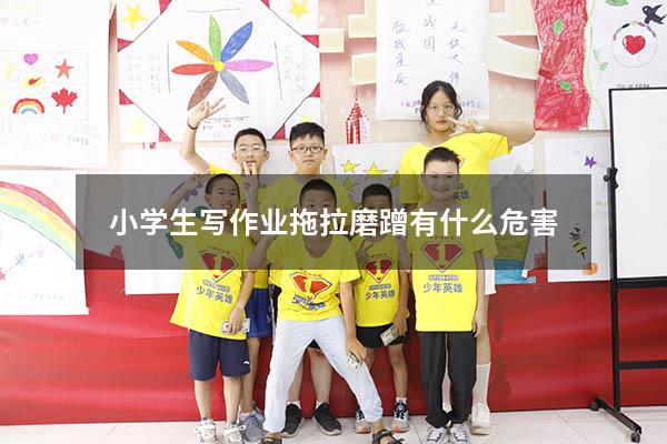 小学生写作业拖拉磨蹭有什么危害