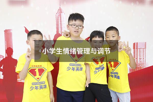 小学生情绪管理与调节