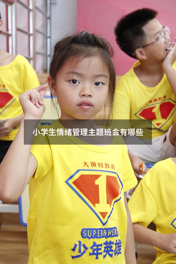 小学生情绪管理主题班会有哪些