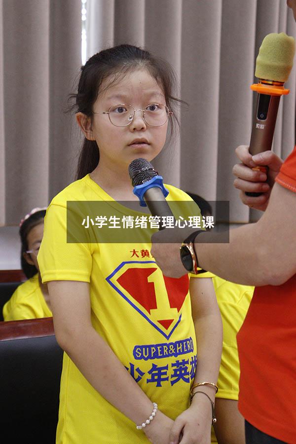 小学生情绪管理心理课