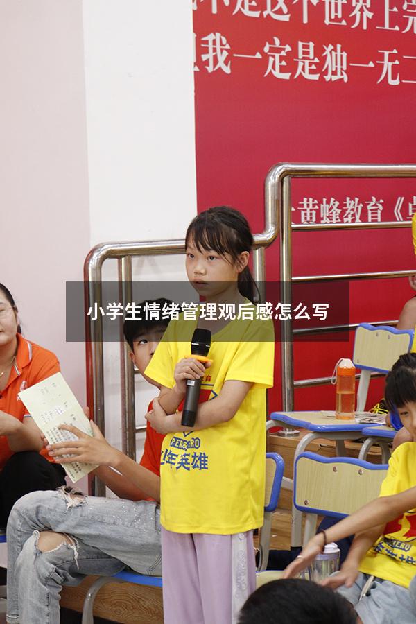 小学生情绪管理观后感怎么写