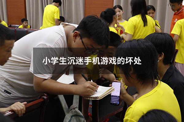 小学生沉迷手机游戏的坏处（高中生沉迷手机游戏怎么办）