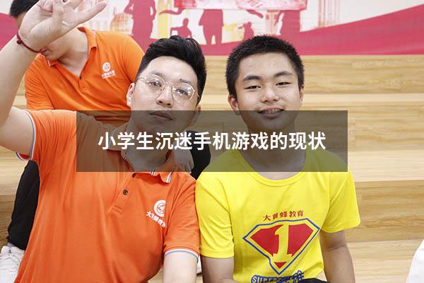 小学生沉迷手机游戏的现状7725