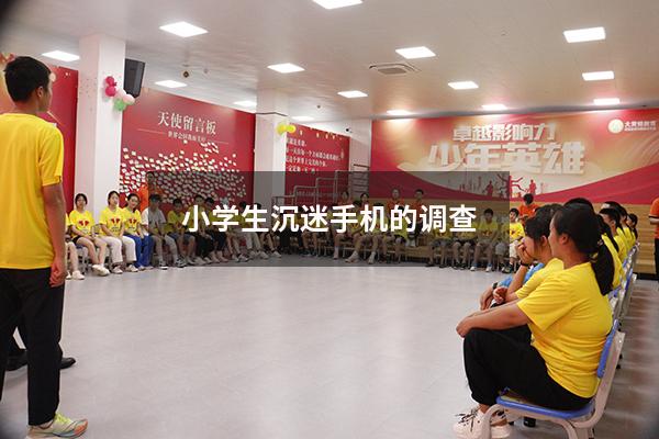 小学生沉迷手机的调查（关于小学生使用手机的调查报告）
