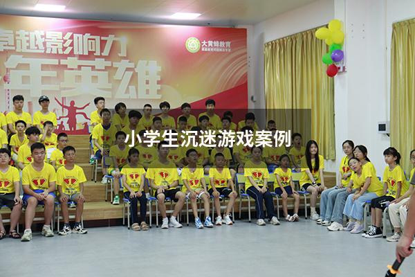 小学生沉迷游戏案例