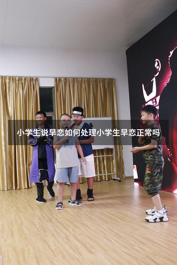小学生说早恋如何处理（小学生早恋正常吗）