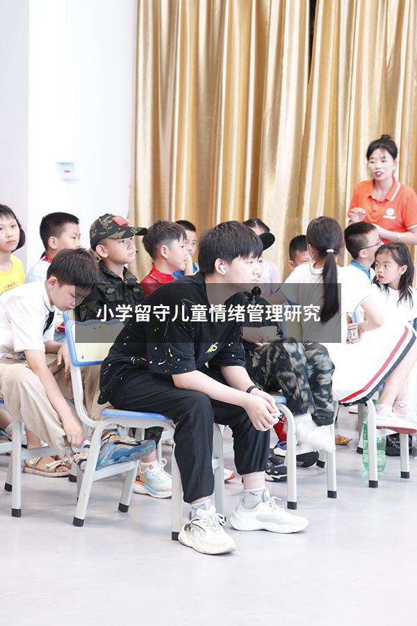 小学留守儿童情绪管理研究