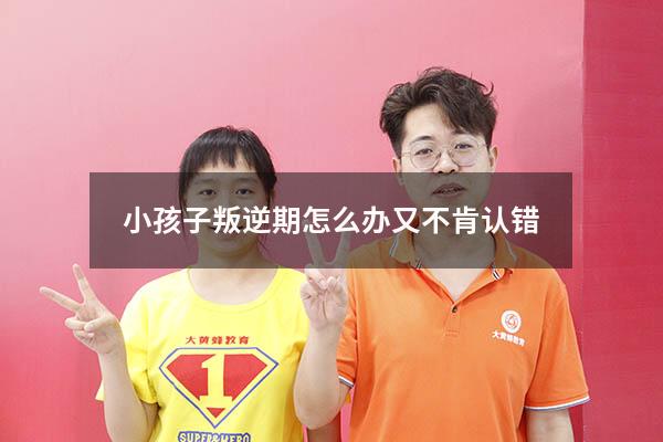 小孩子叛逆期怎么办又不肯认错
