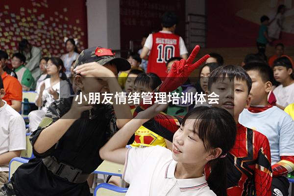 小朋友情绪管理培训体会