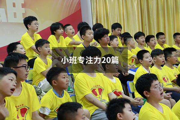 小班专注力20篇