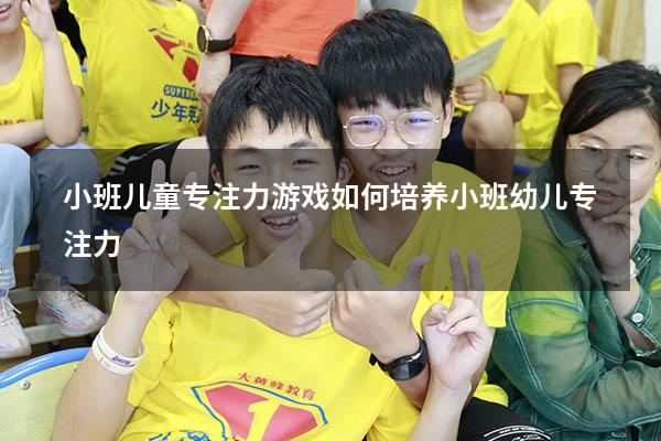 小班儿童专注力游戏（如何培养小班幼儿专注力）