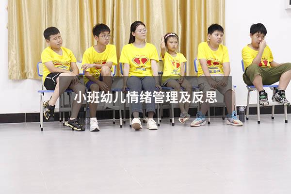 小班幼儿情绪管理及反思