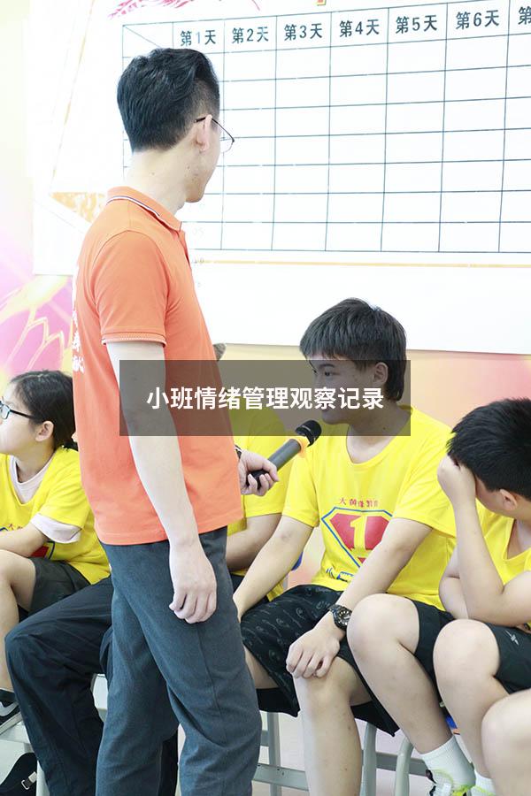 小班情绪管理观察记录