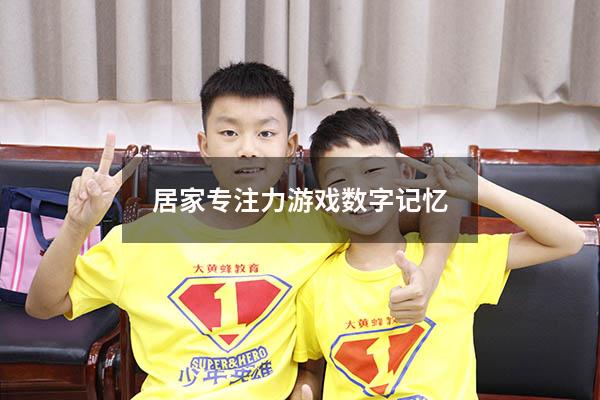 居家专注力游戏数字记忆