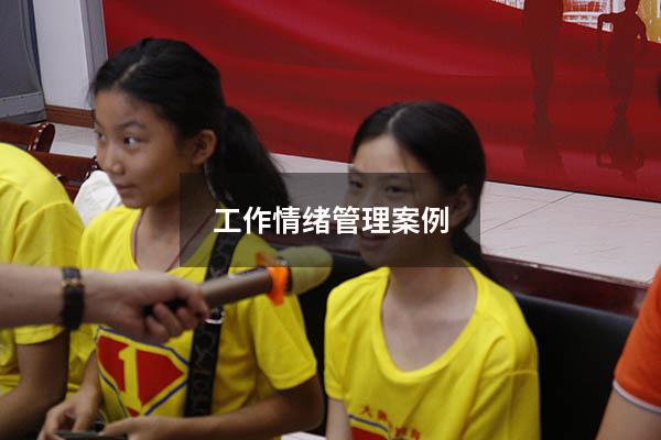 工作情绪管理案例