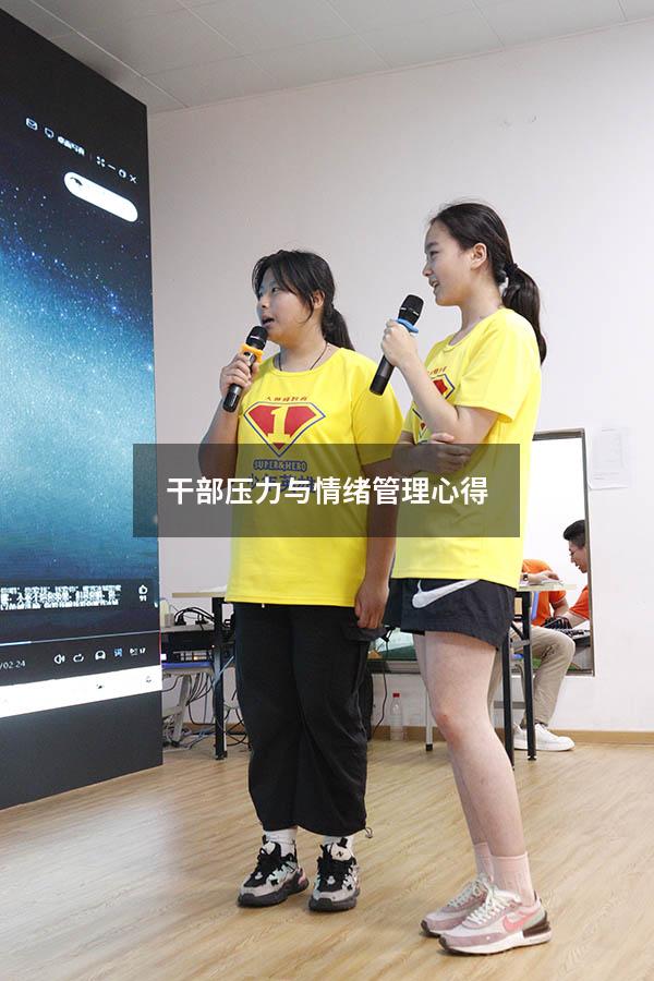 干部压力与情绪管理心得