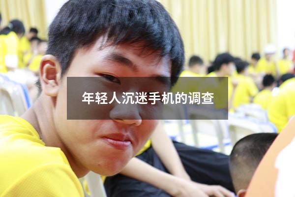 年轻人沉迷手机的调查