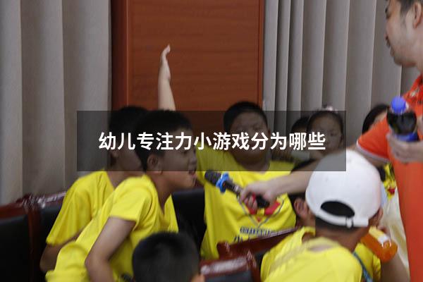 幼儿专注力小游戏分为哪些