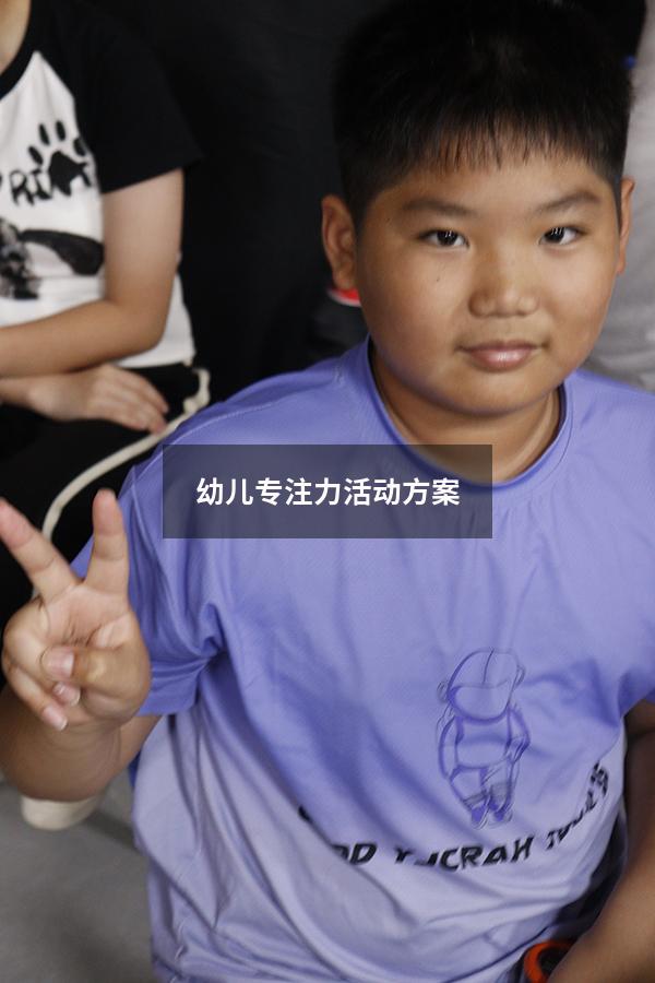 幼儿专注力活动方案