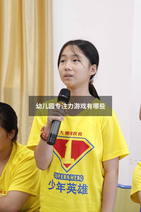 幼儿园专注力游戏有哪些