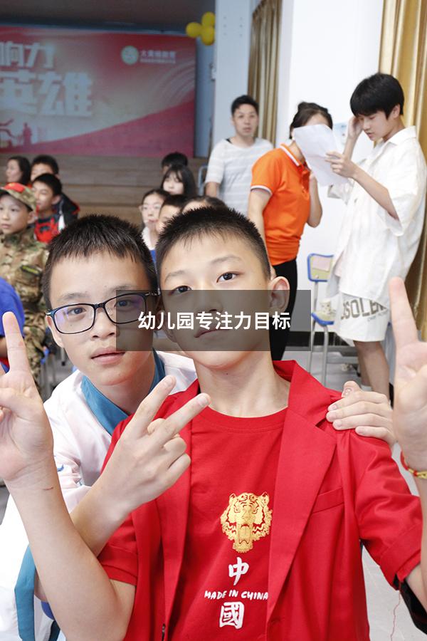 幼儿园专注力目标